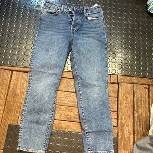 H&M Blue High Rise Women Jeans